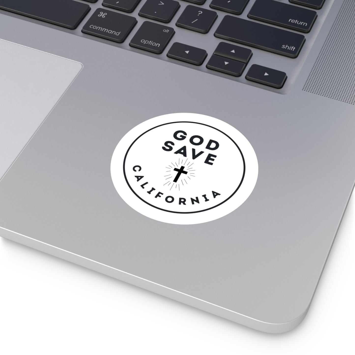 God Save California Round Vinyl Stickers