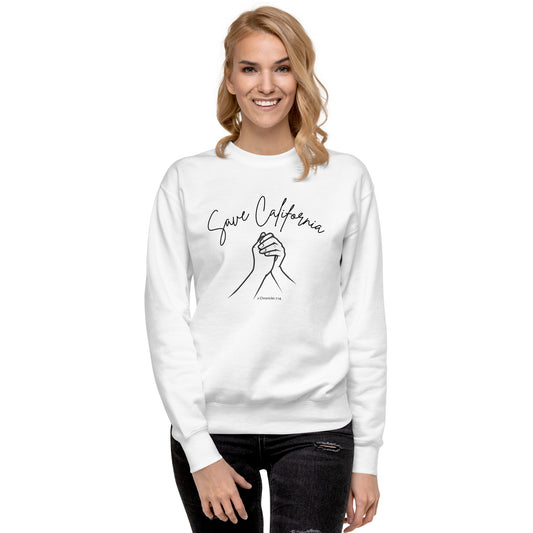 Save California Unisex Premium Sweatshirt 2 Chronicles 7:14